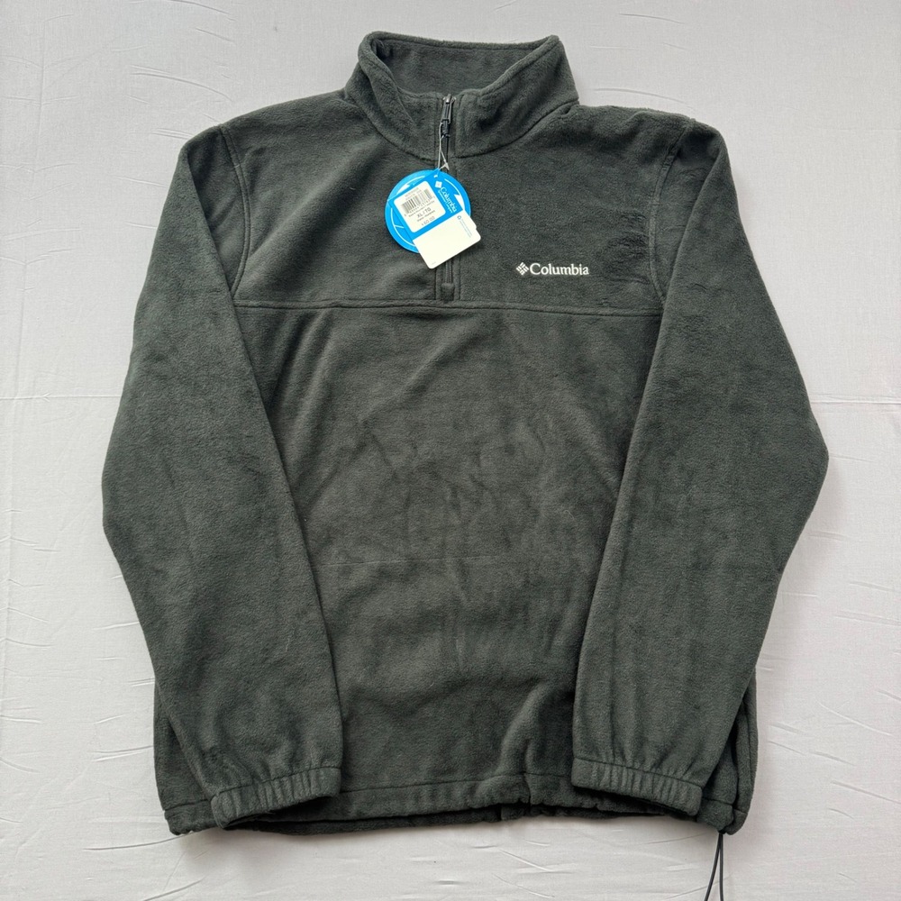 Columbia Steens Mountain Half Zip Fleece Pullover Mens XL Charcoal Gray AM1528